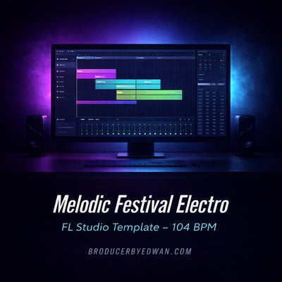 Melodic Festival Electro FL Studio Template (104 BPM)