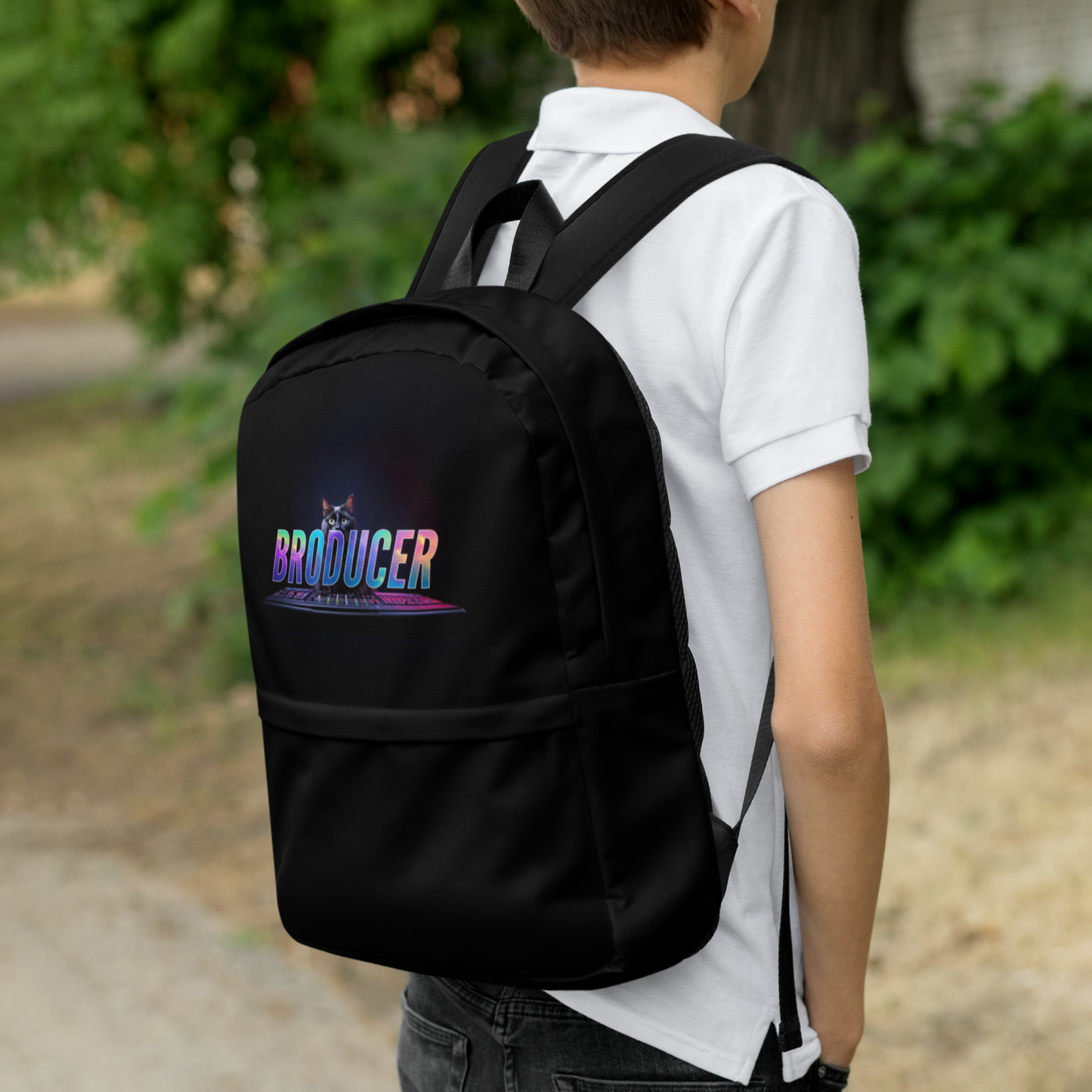 Broducer Space Cat Black Backpack - BRODUCER by EDWAN - Best EDM FLPs, sample packs & Broducer merch