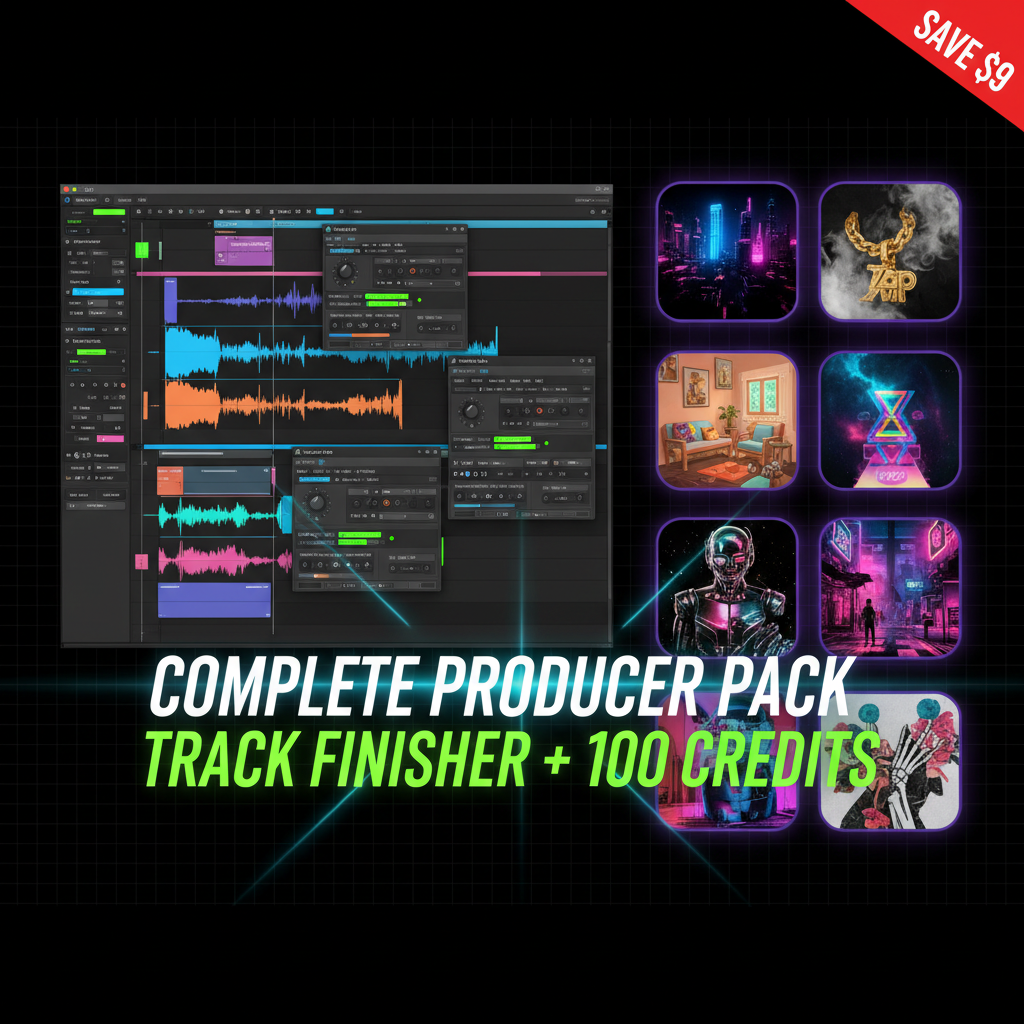 Complete Broducer Pack — Track Finisher + 100 Cover Art Credits 🎨🚀