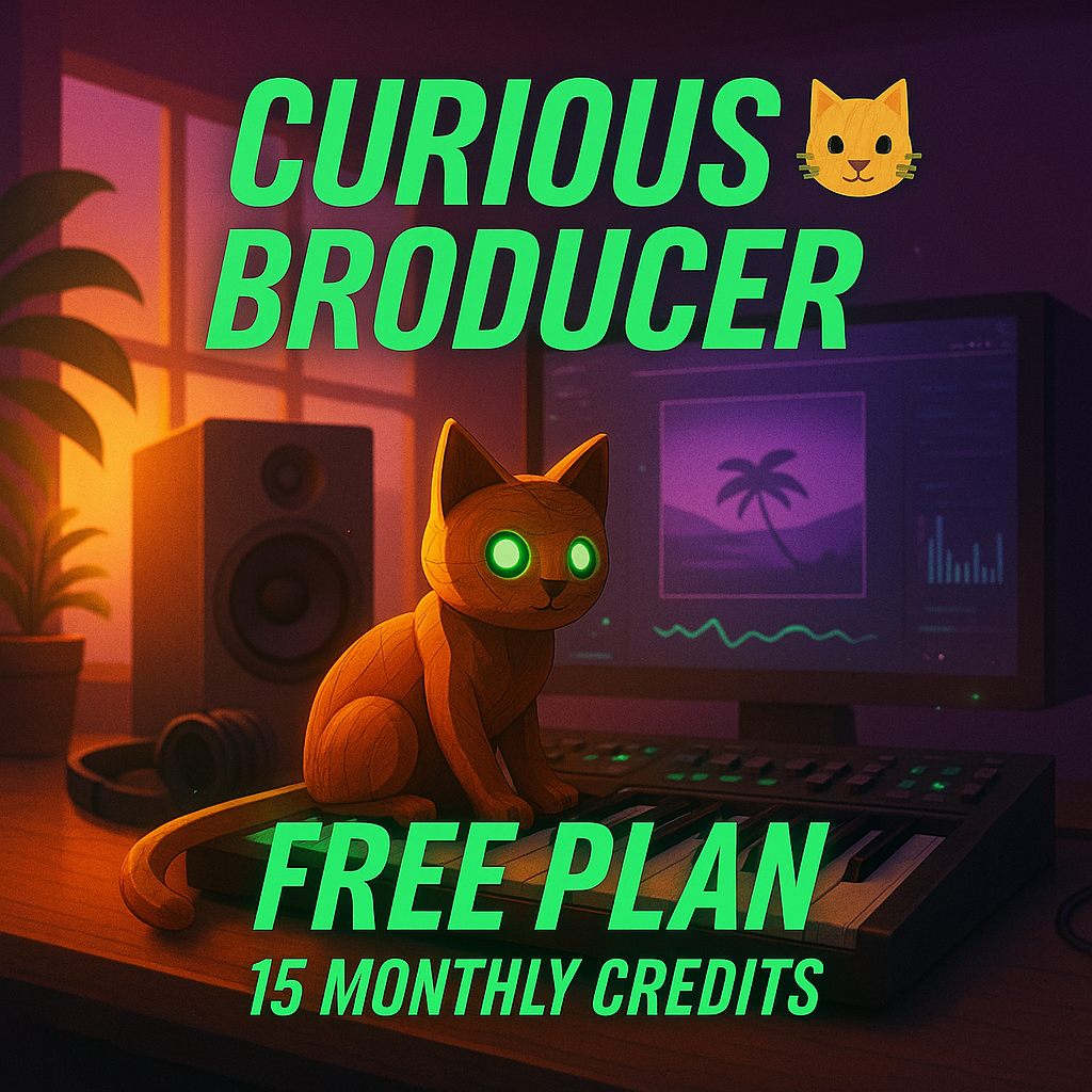 Curious Broducer 😺 | Starter Plan (15 FREE Monthly Credits)