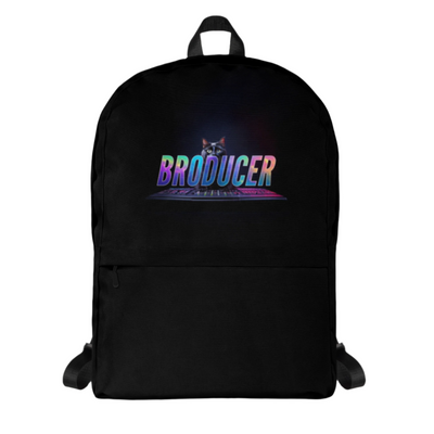 Broducer Space Cat Black Backpack