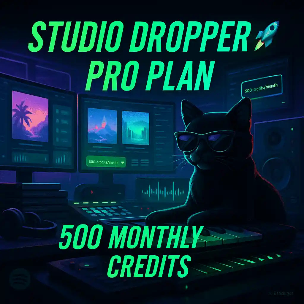 Studio Dropper 🚀 | Pro Plan (500 Monthly Credits)